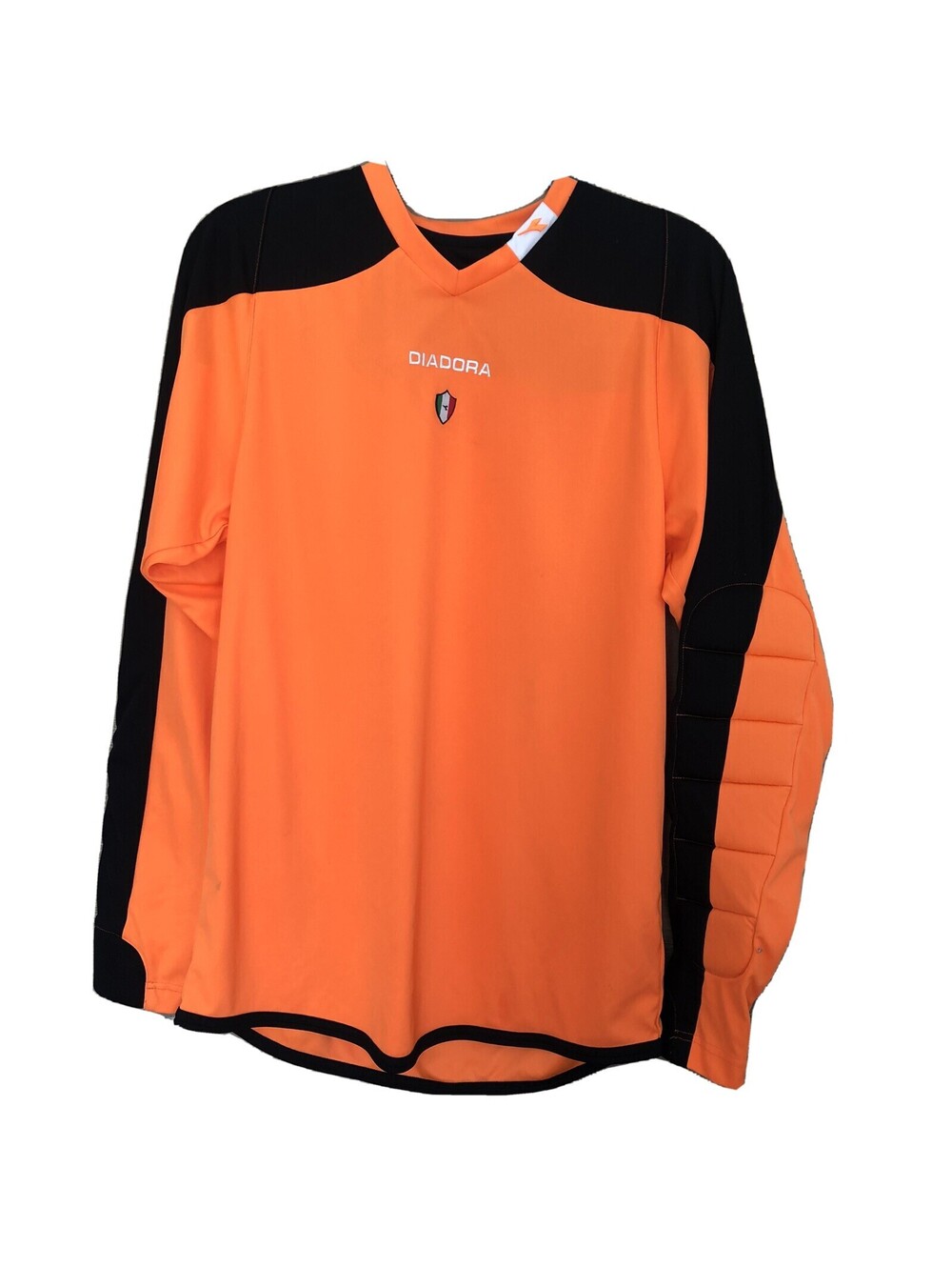 DIADORA Goalkeeper Goalie shirt Padded elbows Adult Small Orange